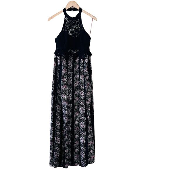 Flying Tomato Dresses & Skirts - Flying Tomato Multicolored High Neck Maxi Dress Size Large